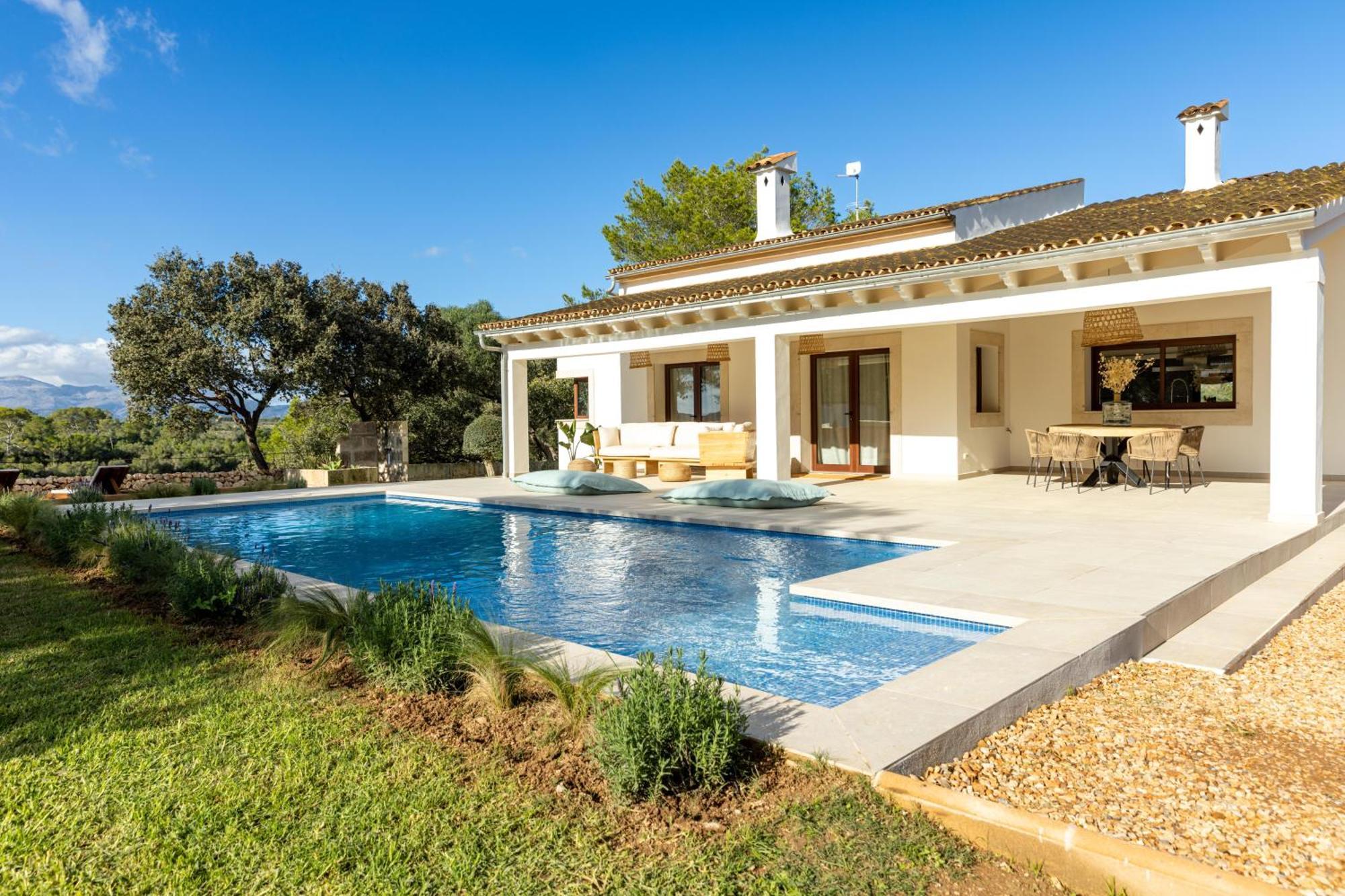Es Mirador De Vernissa Jacuzzi Sauna Y Piscina Santa Margalida Exteriör bild