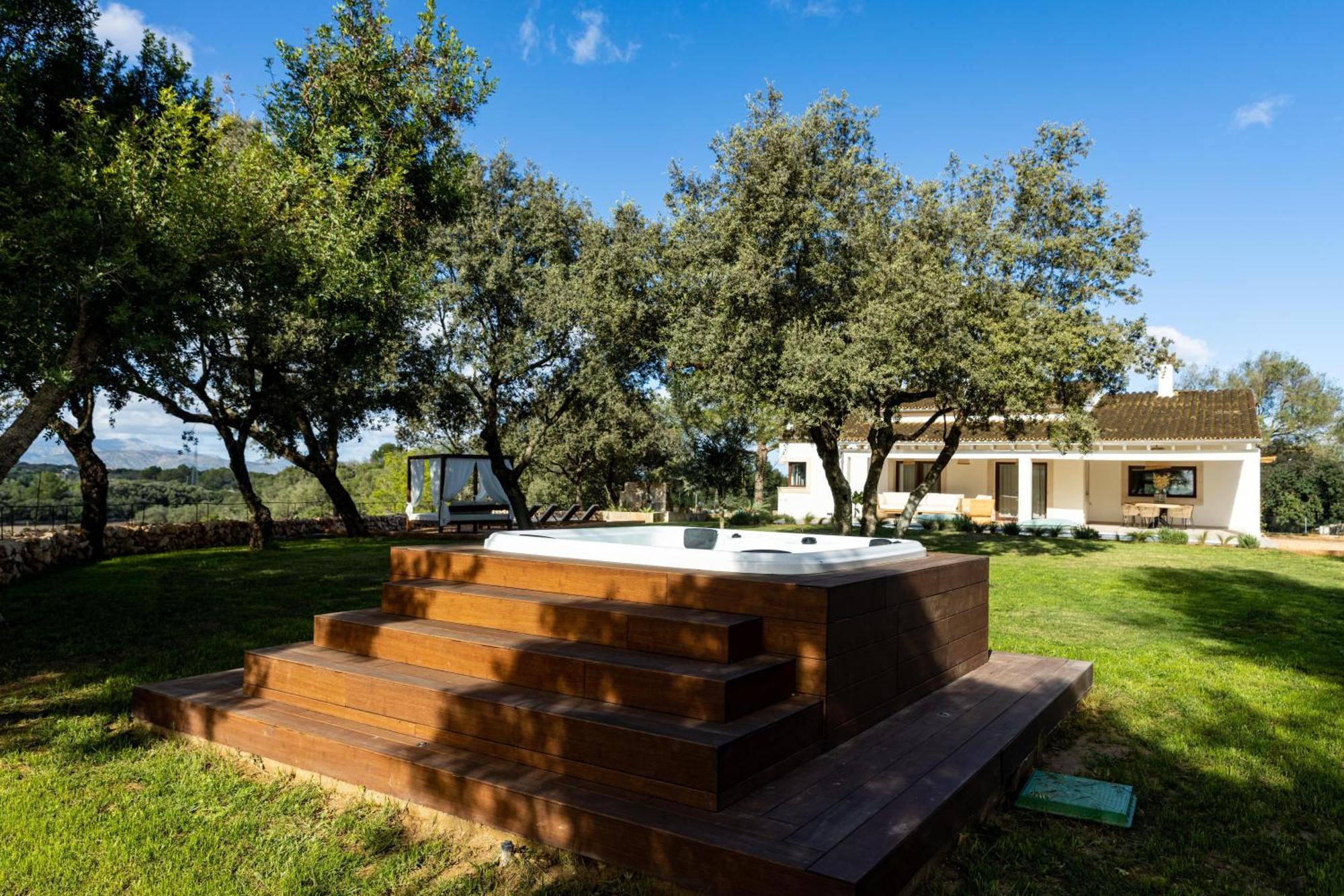 Es Mirador De Vernissa Jacuzzi Sauna Y Piscina Santa Margalida Exteriör bild