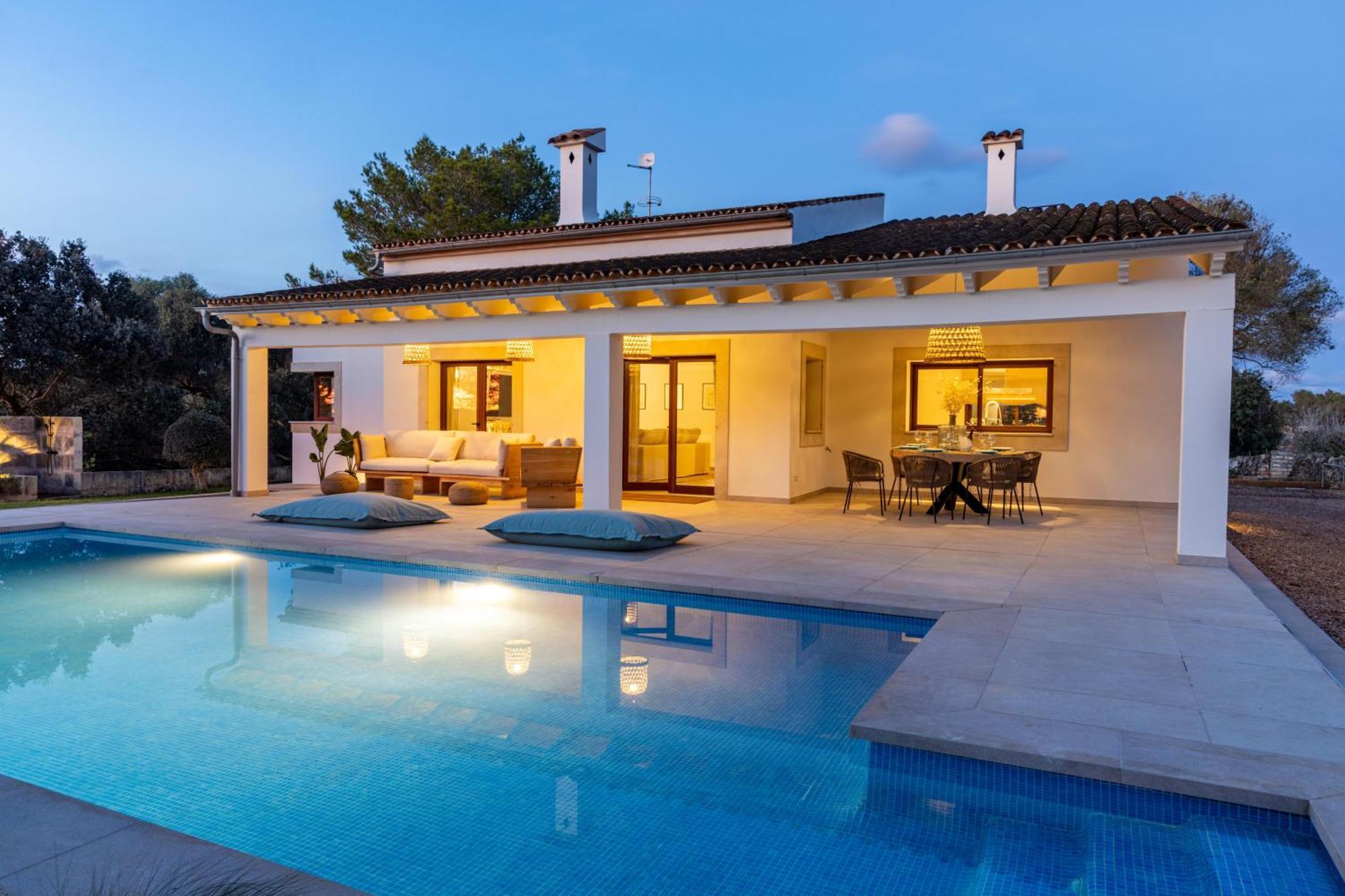 Es Mirador De Vernissa Jacuzzi Sauna Y Piscina Santa Margalida Exteriör bild