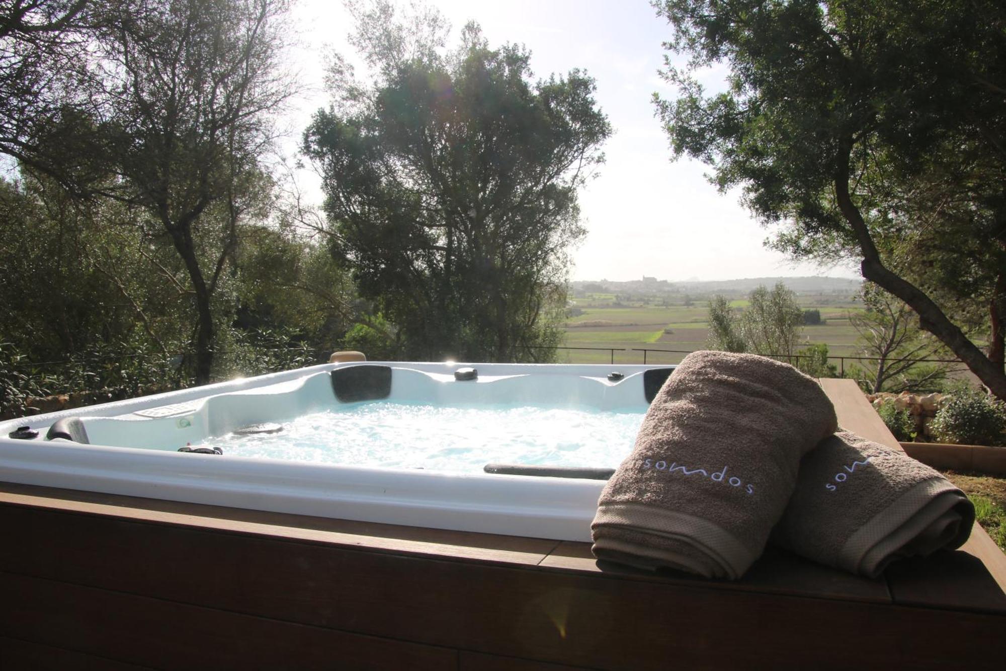 Es Mirador De Vernissa Jacuzzi Sauna Y Piscina Santa Margalida Exteriör bild